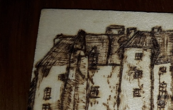 le chateau de Boussac en carte postale